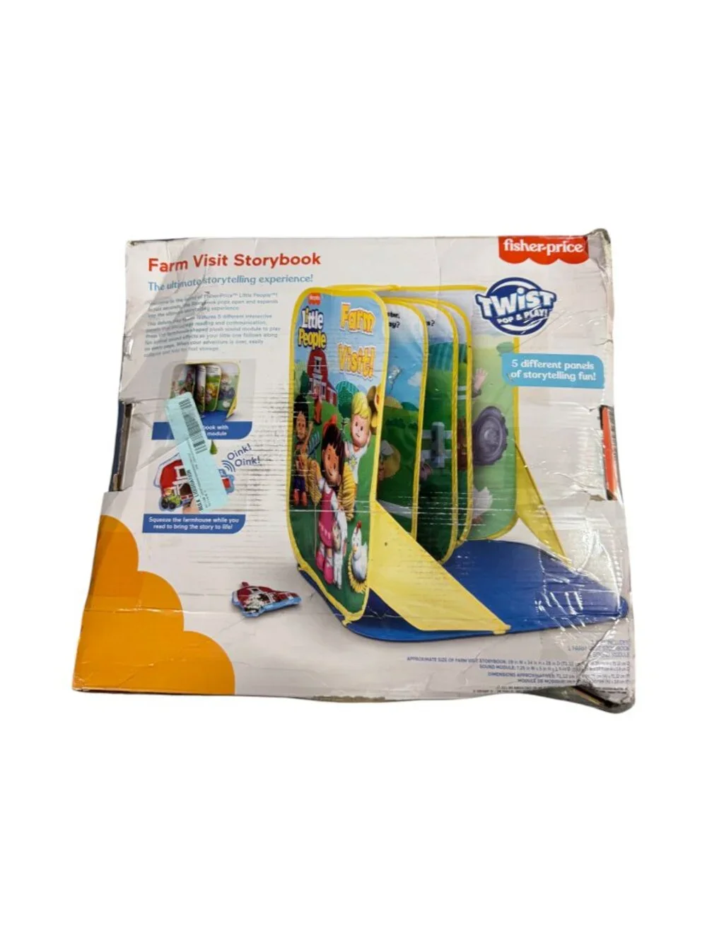 Fisher-Price Little People Life Size Farm Storybook for Kids 3+